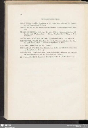 Autorenverzeichnis