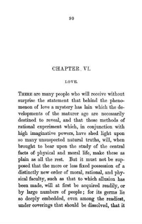 Chapter VI. Love.