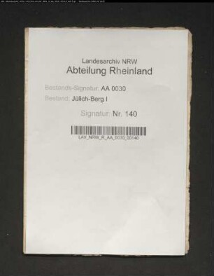 Gedenkzettel (Memorialien) des Kanzlers Wilhelm LÜNINCK