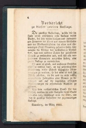 Vorbericht zu dieser zweiten Auflage.