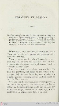 Estampes et dessins