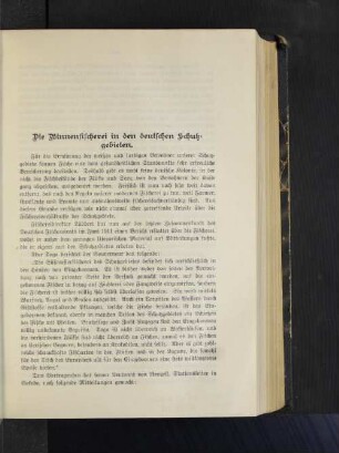 Die Binnenfischerei in den deutschen Schutzgebieten.