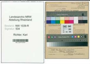 Entnazifizierung Karl Richter , geb. 29.03.1914 (Bahnpolizist)