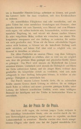Aus der Praxis für die Praxis