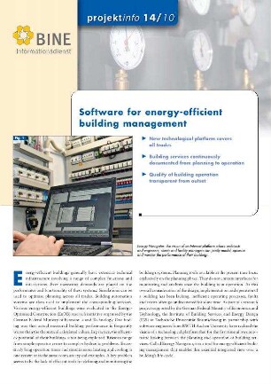Software for energy-efficient building management.