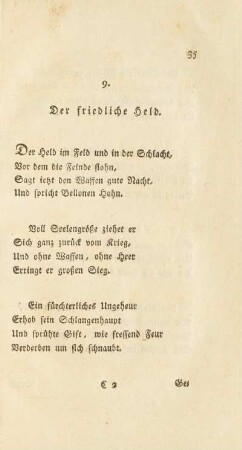 9. Der friedliche Held.