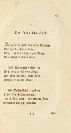 9. Der friedliche Held.