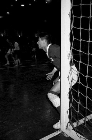 Qualifikationsspiele um die Hallenhandball-Meisterschaften in der Schwarzwaldhalle.
