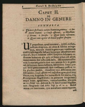 Caput II. De Damno In Genere.