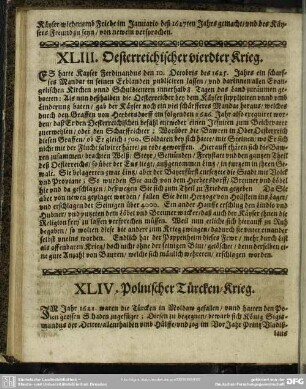 XLIV. Polnischer Türcken-Krieg