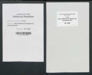 Neuordnung des kleve-märkischen Rechenkammerwesens