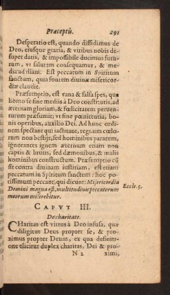 Capvt III. De charitate.