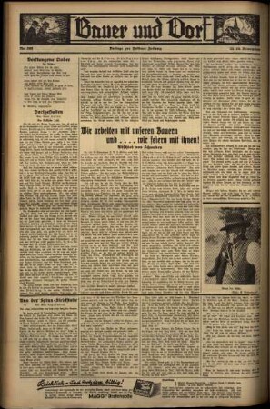 Vierte Ausgabe vom Samstag, den 23. November 1935.