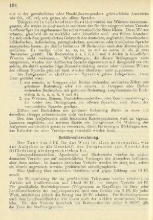 Gebührenberechnung