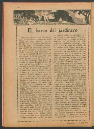 El harén del jardinero