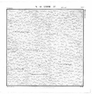 Kartenblatt NO LXXVIII 32 Stand 1834