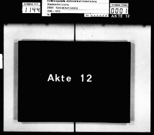 Bestellung der Assessoren [Beisitzer] des Konsistoriums Leipzig, Bd. 1