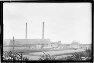 Leuna-Ockendorf, Bau Me 244 Dampfkesselhaus, Blick von Haus Barth