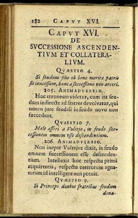 Caput XVI. De successione ascendentium et collateralium.