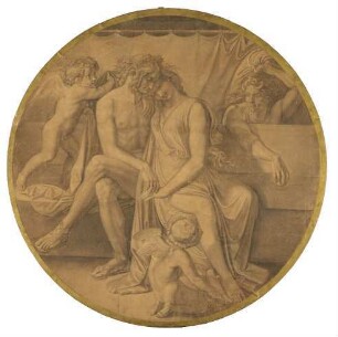 Die Hochzeit von Peleus und Thetis. Karton zu den Deckenbildern der Münchner Glyptothek