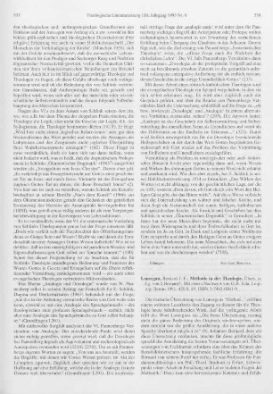 538-541 [Rezension] Lonergan, Bernard J. F., Methode in der Theologie