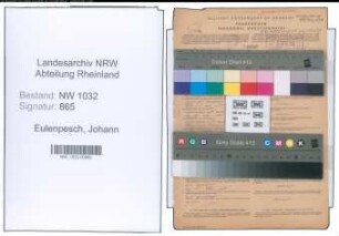 Entnazifizierung Johann Eulenpesch , geb. 30.08.1890 (Reichsbahnlagermeister)