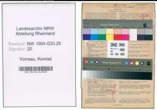 Entnazifizierung Konrad Vorreau , geb. 18.07.1898 (Lehrer)