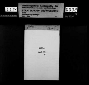 Bürgerrechtsangelegenheiten zu Unterböbingen
