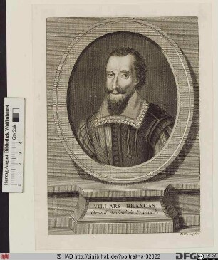 Bildnis André-Jean-Baptiste de Brancas, gen. Amiral de Villars