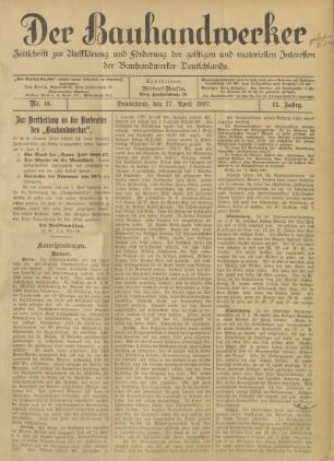 17. April 1897, Nr. 16