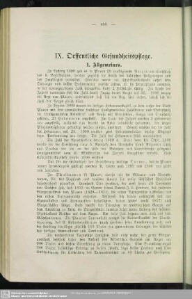 IX. Oeffentliche Gesundheitspflege