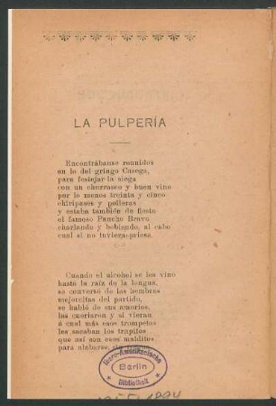 La pulpería