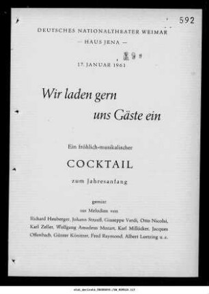 Ein fröhlich-musikalischer Cocktail zum Jahresanfang