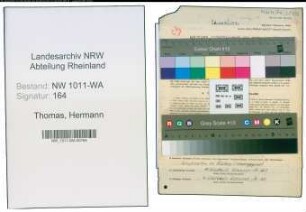 Entnazifizierung Hermann Thomas , geb. 12.04.1901 (Volksschullehrer)
