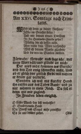 Am XXVI. Sonntage nach Trinitatis. - Am XXVII. Sonntage nach Trinitatis.