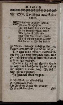 Am XXVI. Sonntage nach Trinitatis. - Am XXVII. Sonntage nach Trinitatis.