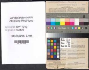 Entnazifizierung Ernst Hildebrandt , geb. 26.09.1900 (Buchhalter)