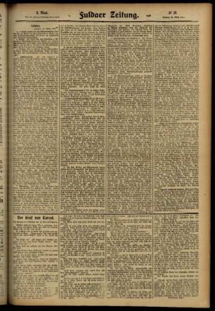 Zweite Ausgabe vom Montag, den 10. März 1913.