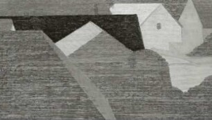 Alt-Übigau II : Dennhardt, Klaus: Alt-Übigau II. Kreide, Papier, Leinwand; 80 x 140 cm. 2001. Dresden: Leonhardi-Museum, Ausstellung Klaus Dennhardt - flußabwärts vom 9. Juli - 29. August 2004.