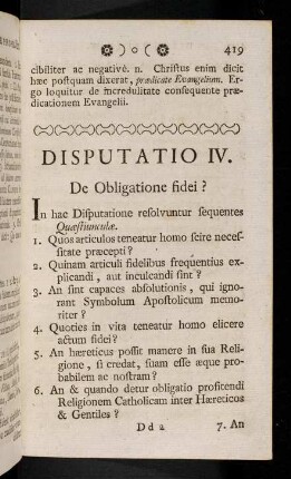 419-433, Disputatio IV.