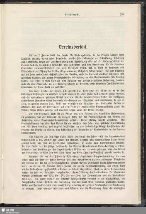 Vereinsbericht