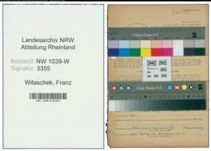 Entnazifizierung Franz Witaschek , geb. 13.02.1896 (Oberlandesgerichtsrat)