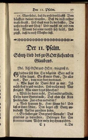 Der 11. Psalm. - Der 20. Psalm.