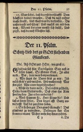 Der 11. Psalm. - Der 20. Psalm.