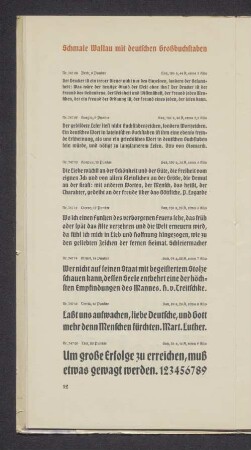 Schmale Wallau mit deutschen Großbuchstaben