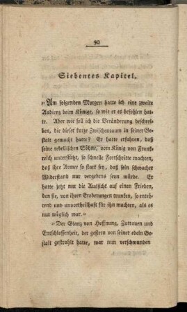 Siebentes Kapitel. - Achtes Kapitel.