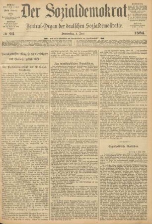 No 23. Donnerstag, 4. Juni 1885.