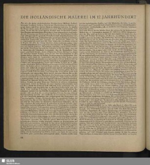 Die Holländische Malerei Im 17. Jahrhundert