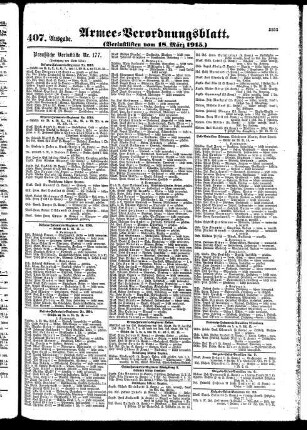 407.Ausgabe. Donnerstag, 18. März 1915