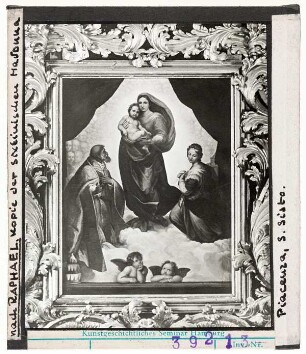 nach Raffael: Sixtinische Madonna, Kopie in Piacenza, S. Sisto